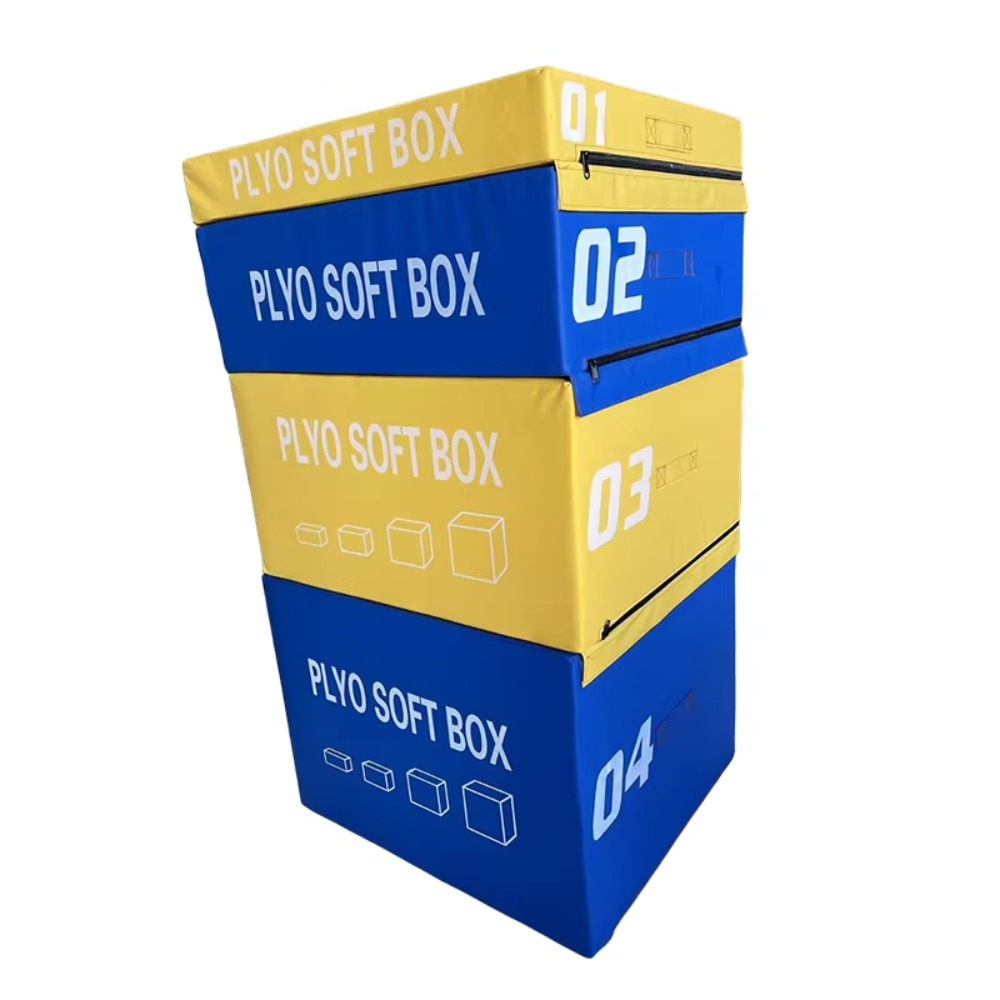 Plyo Jump Box - Krachttraining fitnessapparatuur fitnessaanpassing plyo soft logo