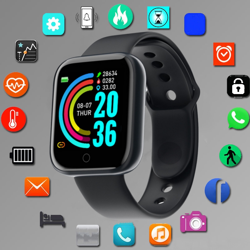 Fitness Tracker Band - Smart Watch voor heren Dames Sportmodus