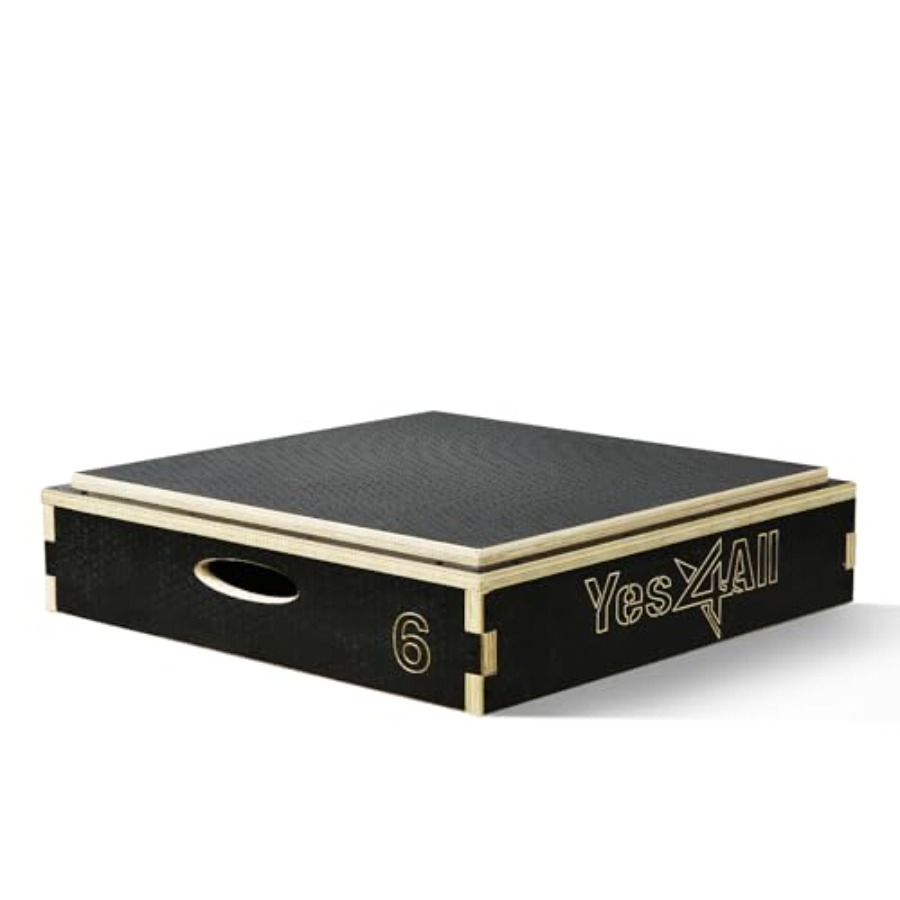 Plyo Jump Box - 3-in-1 houten plyobox voor sprongtraining, thuisgym