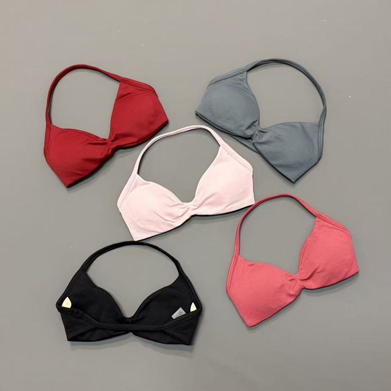 Yoga Fitness Matte - Dames Halter Sportbeha V-hals Gevoerde Yoga