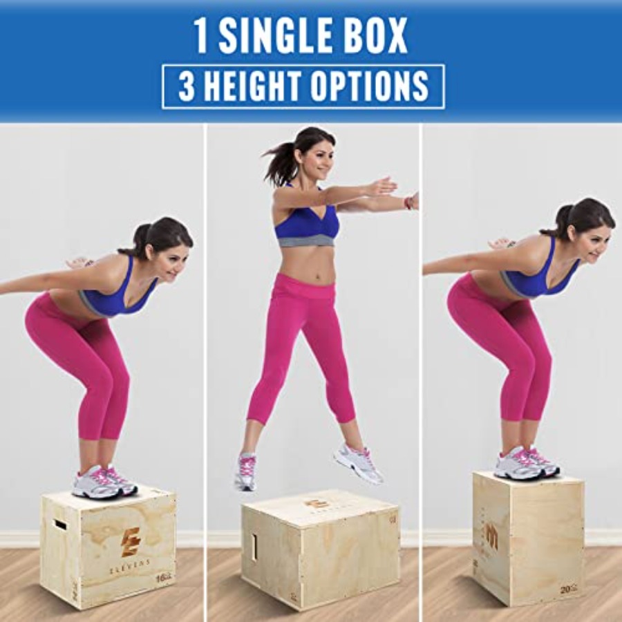 3-in-1 houten plyobox voor jum - Plyo Jump Box recensie en prijs