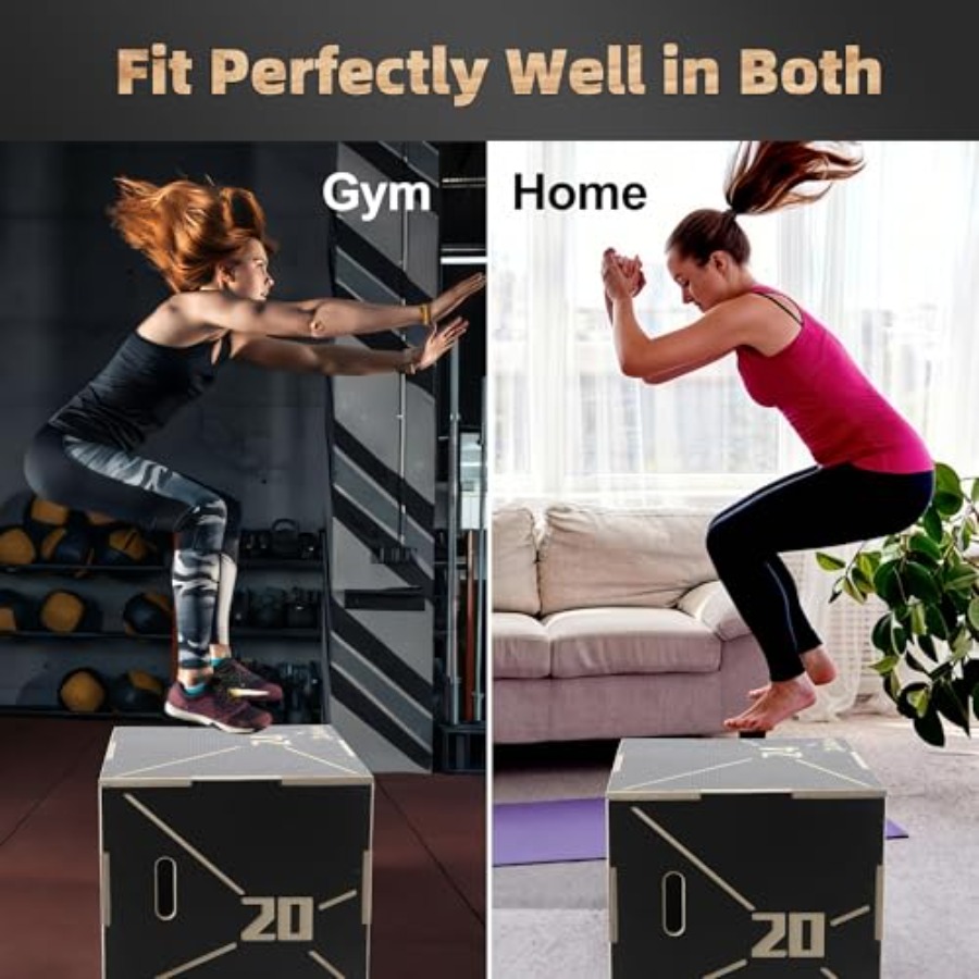 Antislip houten plyometrische  - Plyo Jump Box recensie en prijs