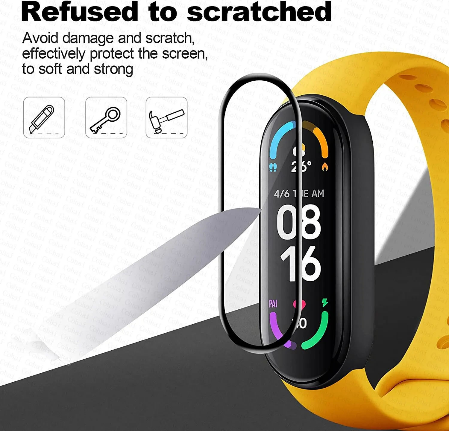 9D-beschermfolie voor Xiaomi M - Fitness Tracker Band recensie en prijs